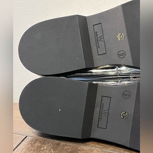 NWOT Worthington Silver Penny Loafers Womens size 9 - Picture 11 of 11